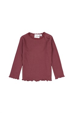 The New Krista LS rib Tee - Crushed Berry